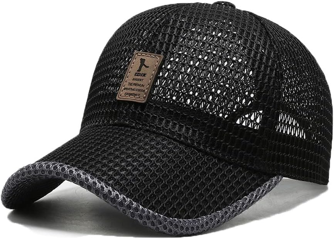 FASHIXD Summer Mesh Baseball Cap for Men Women Trucker Mesh Hat Baseball Hats Outdoor Sports Running Hat