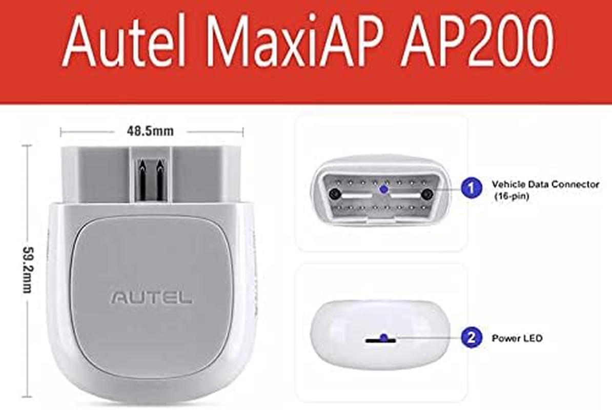 Autel Maxiap AP2500 (Upgraded AP200) Code Reader OBDII Scanner Advanced Al329 image number 5
