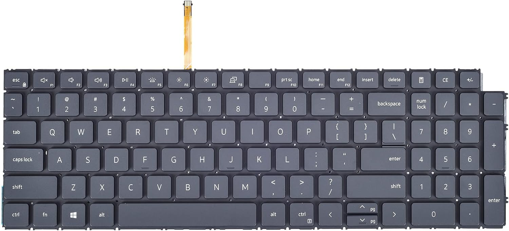 Replacement Keyboard for Dell Inspiron 15 3510 3511 5510 5515, Inspiron 16 7610 & Latitude 3520, Inspiron 15 3511 5510 & Latitude 3520 Laptop Keyboard with Backlit US Layout