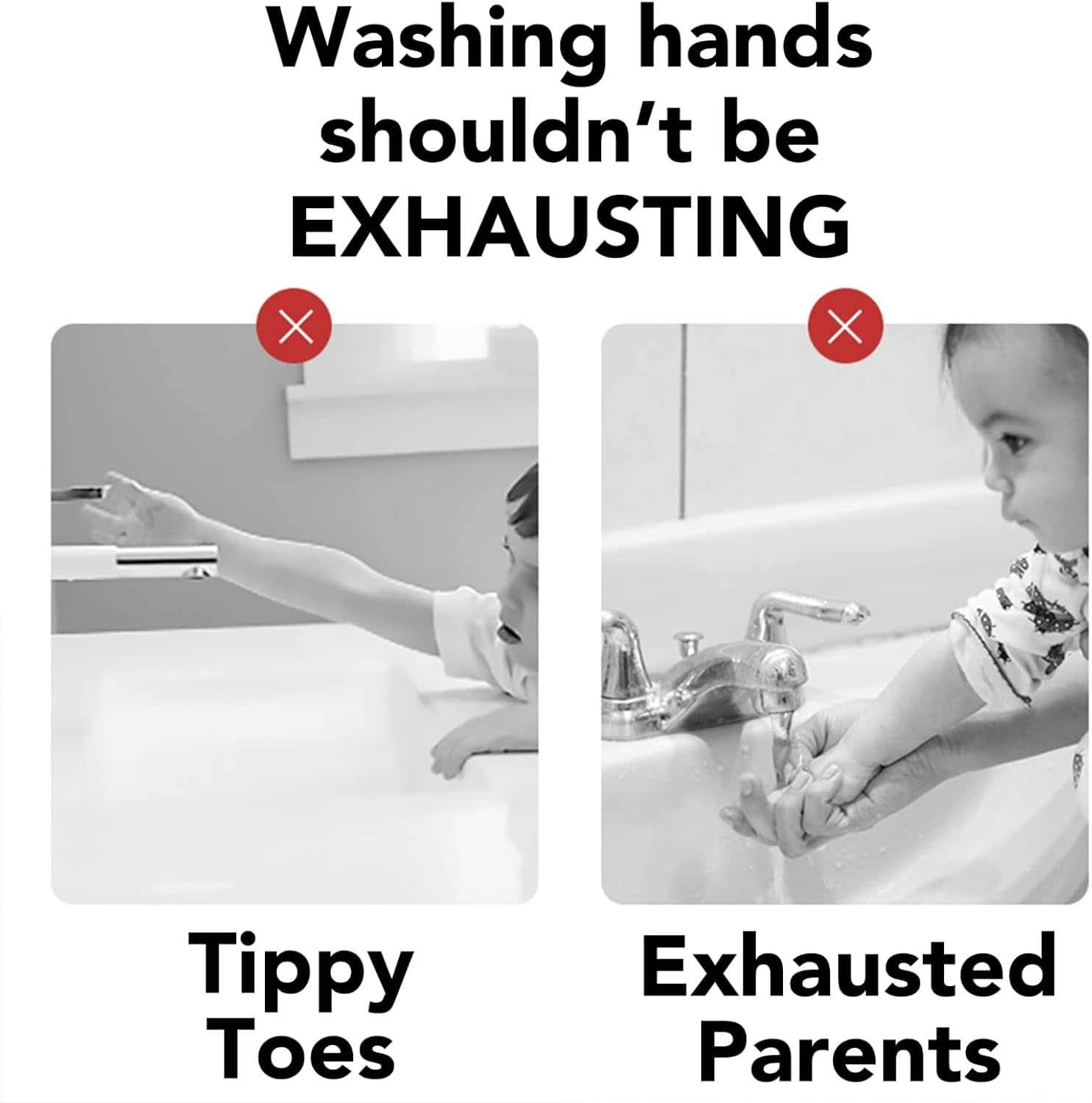 MILIOG Faucet Extender for Toddlers & Kids - Universal Silicone Sink Handle Extender with Temperature Sensitive Design, Flexible Fit for Bathroom, Kitchen, Bathtub Faucets (Grey image number 4