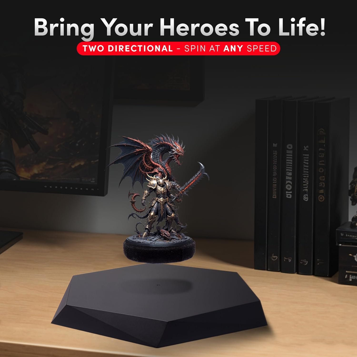 Nimbus - Levitating Display Stand. Floating Display for Toys, Figures, Miniatures, and Novelties