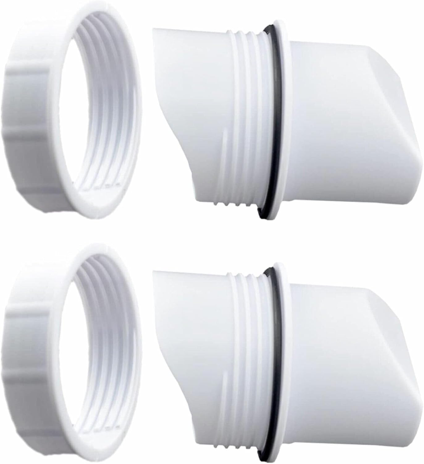 New Chicken Feeder Poultry Pro Feeder DIY Port PVC Gravity Fed Chicken Feeder, Rainproof, Reduces Waste, Includes 4 Feeding Ports and Hole Saw