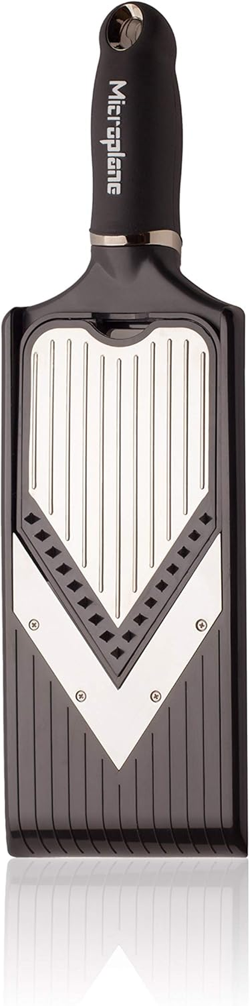 Microplane Adjustable V-Blade Slicer with Julienne Feature Stainless Steel/Black image number 4