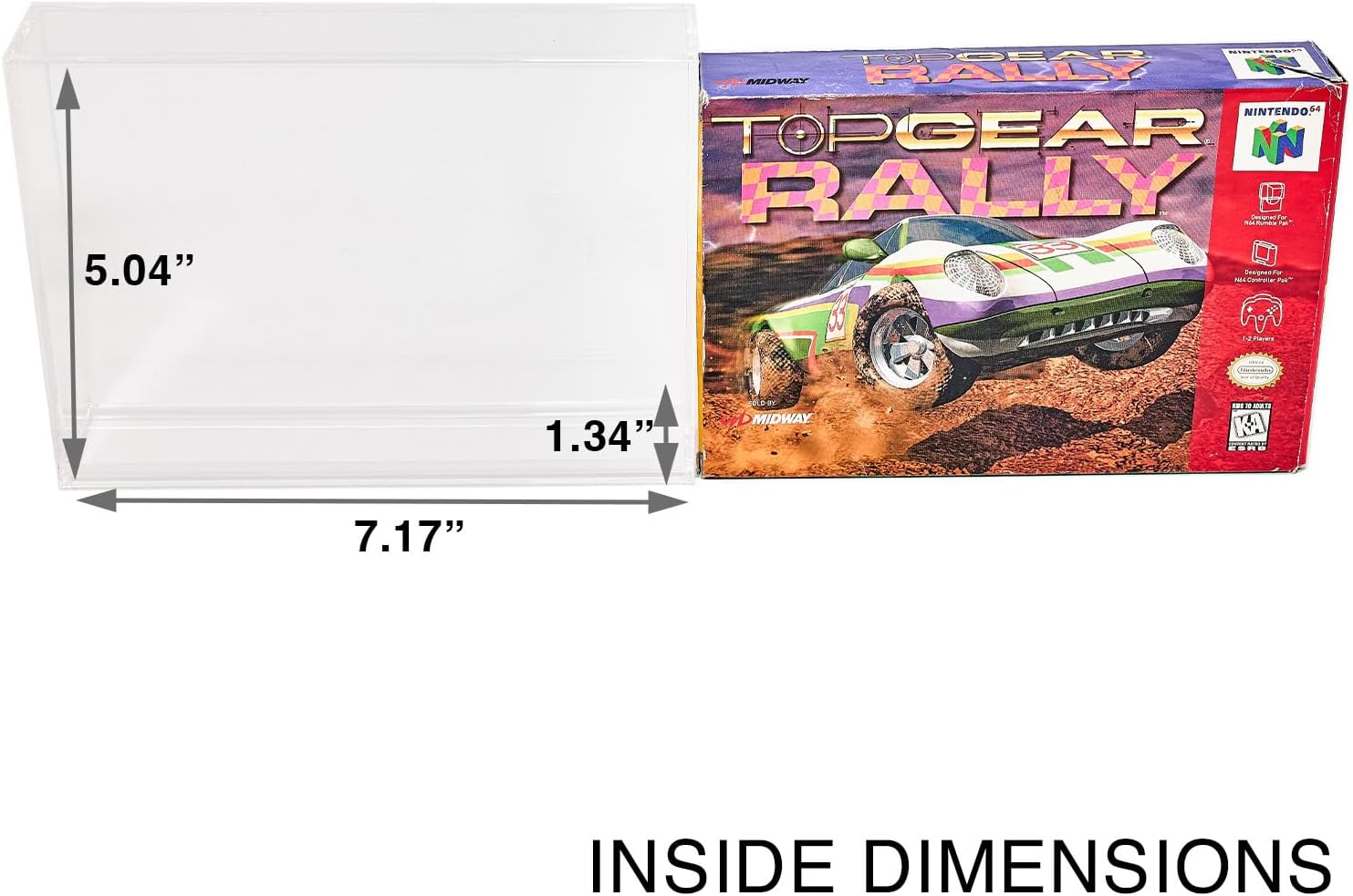 Platinum Protectors Acrylic Display Case for N64 & SNES Super Nintendo Boxes Premium UV Protection image number 3