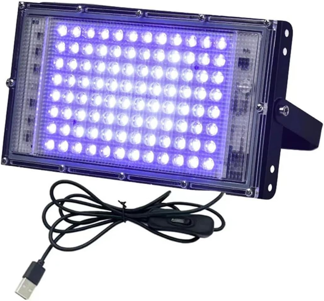 USB Ultra Violet Light UV Glue Shadowless Adhesive Green Oil Ink Curing, Dry Fluorescence Detection, Glass Repair for DIY Enclosures(405Nm) image number 2