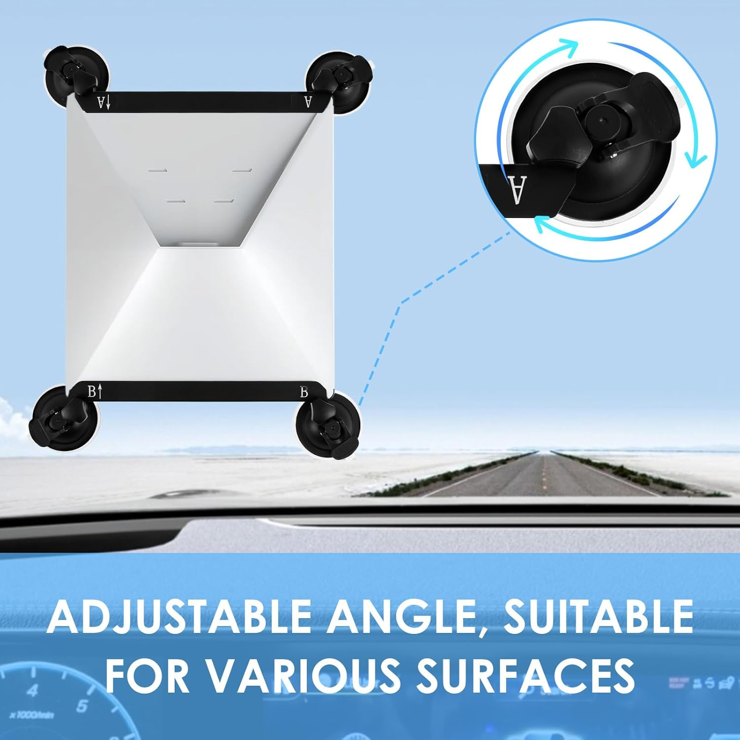 Starlink Mini Sunroof Suction Cup Mount Star Link Secure Mounting Kit for Car Windows and Sunroofs Car Roof Rack Suction Cup Bracket for RV, Boat, Truck (Set of 1) - Set Of 1 image number 3