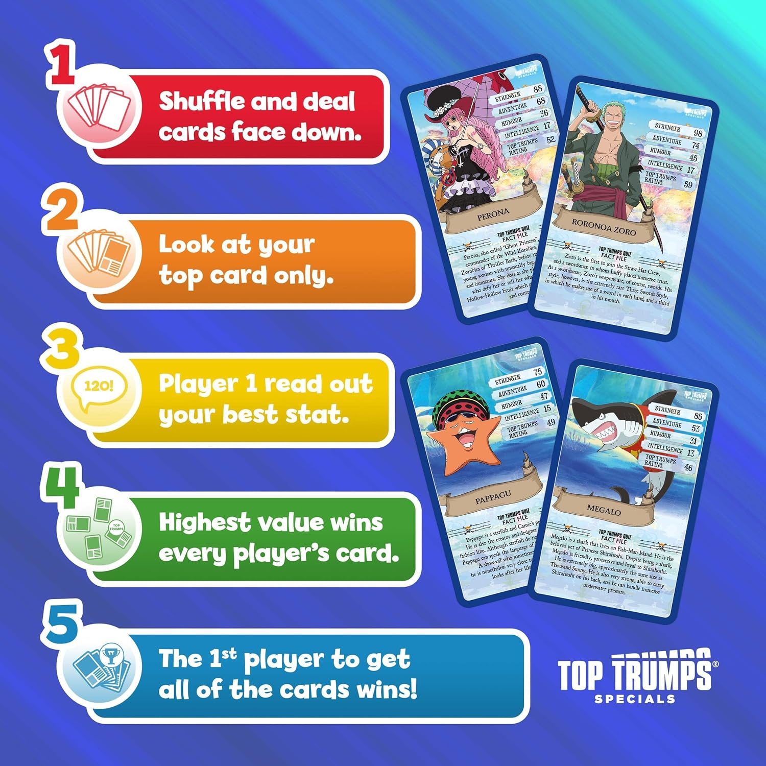 Top Trumps Specials One Piece Card Game