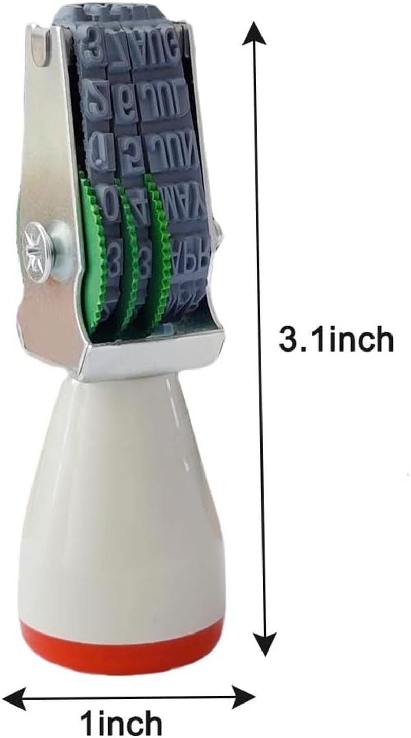 Egg Date Stamp for Fresh Eggs, Rubber Egg Stamper, Suitable for Chicken Duck Turkey Goose Eggs image number 2