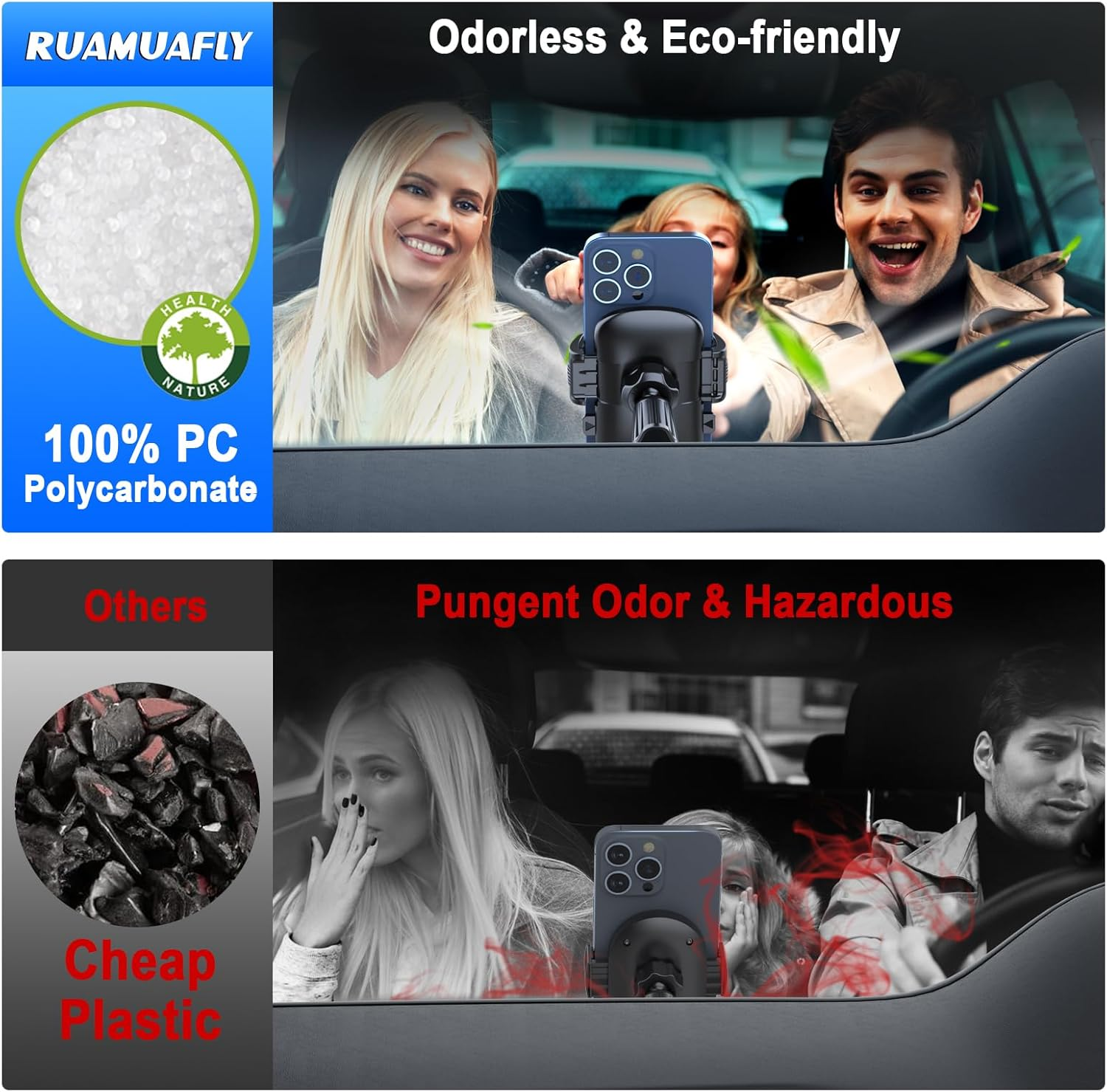 【2025 New】 Phone Holders for Your Car Vent Extended Metal Hook【Ultra-Stable】【Wider Clamp & Fit Thicker Case】 Cellphone Car Mount for Iphone 16 Pro Max 15 plus 14 13 12 Android Samsung S24 Ultra Pixel