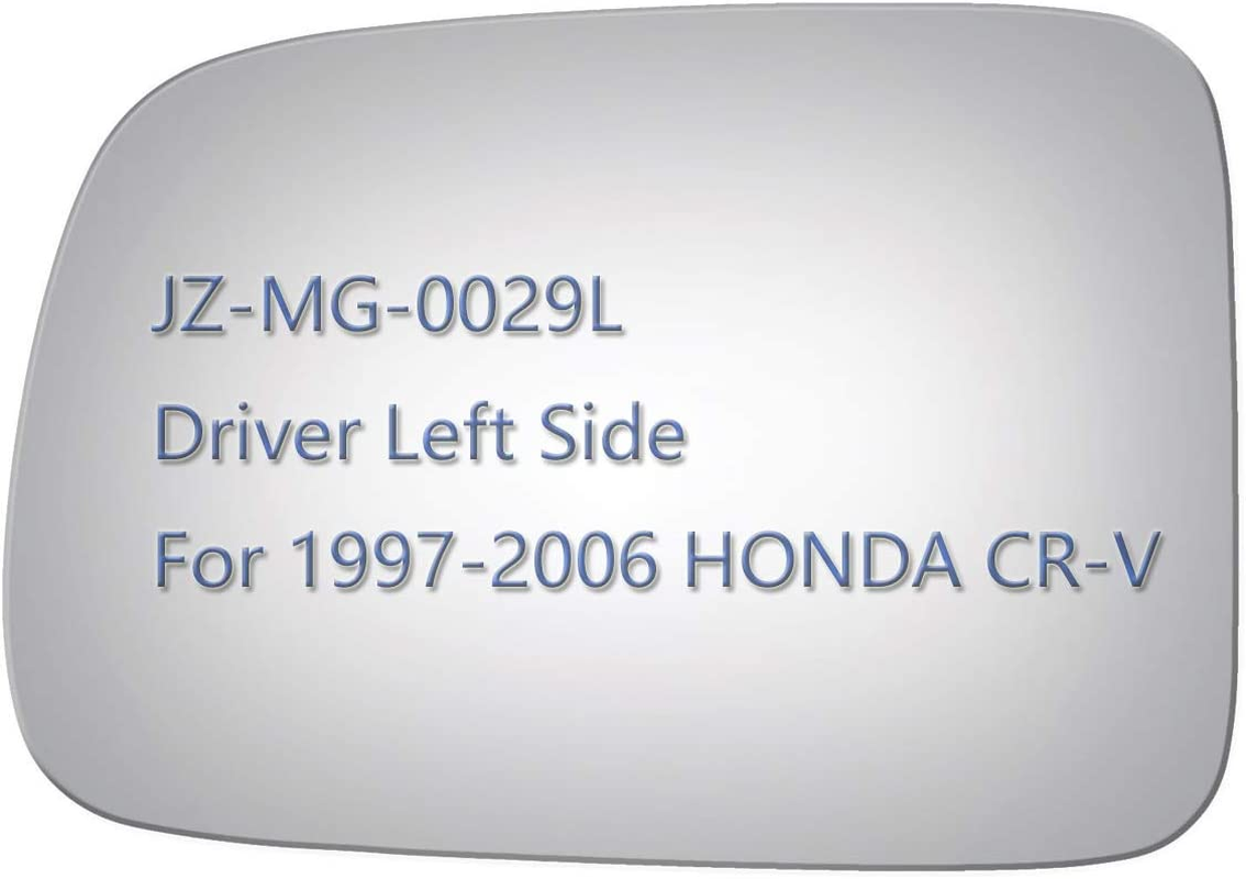 JZSUPER Side Mirror Glass for 1997-2006 HONDA CR-V, Passenger Right Side RH Rearview Convex Glass, Non Heated Including Adhesive image number 2