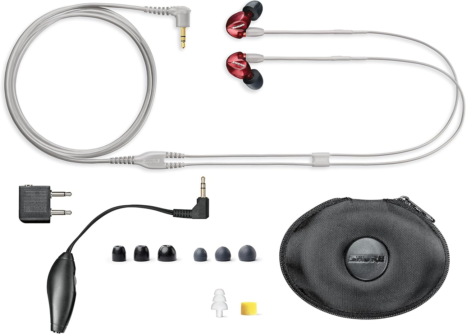 Shure SE535 Professional Sound Isolating Earphones with Triple High Definition Microdrivers, Special Edition Red - Gold image number 3