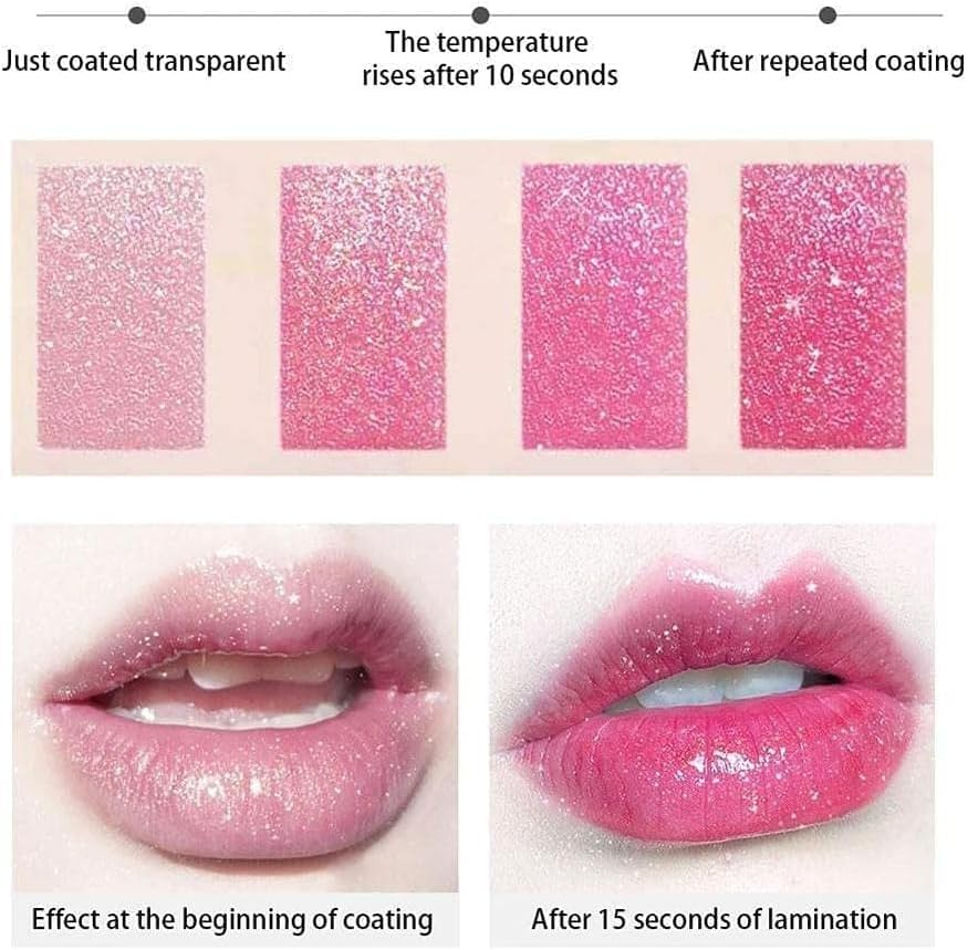 Glitter Star Lipstick Nourishing Moisturizer Sparkling Lipstick Long Lasting Waterproof Cosmetic Makeup Labiales Lipstick Makeup image number 5