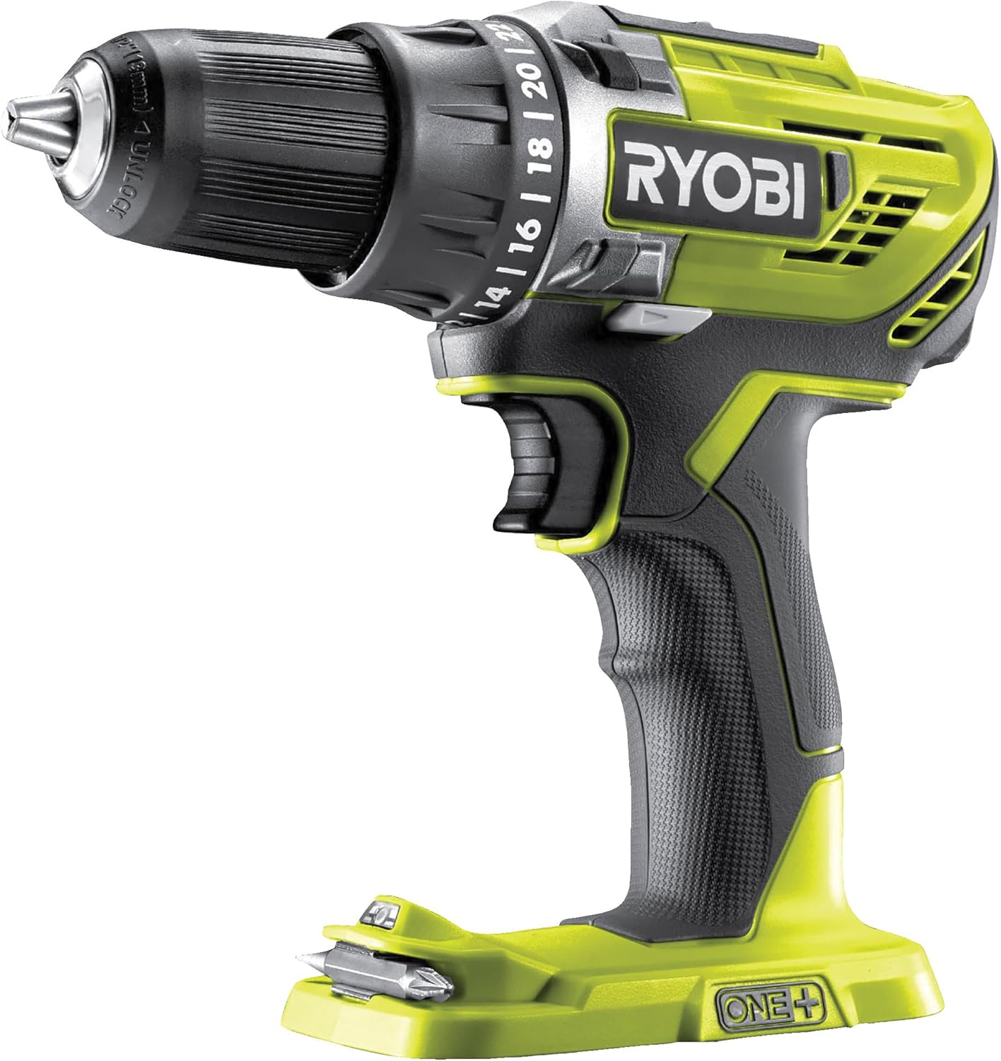 Ryobi ONE+ R18DD3-0 18V Cordless Compact Drill Driver (Body Only), Hyper Green image number 3