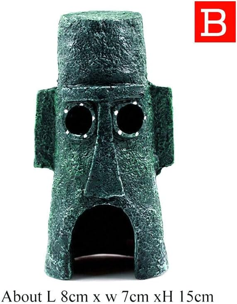 AIMALL Whimsical Alien Pineapple House Aquarium Ornament: Durable Resin Fish Tank Decoration - Perfect for Freshwater & Saltwater Environments - Vibrant and Non-Toxic image number 4