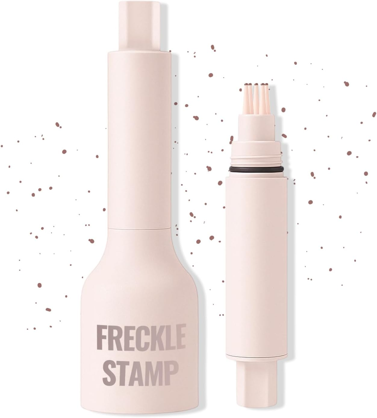 Erinde Natural Faux Freckle Stamp, Waterproof Freckle Pen Makeup, Long Lasting Natural Fake Freckles Stamp, Lifelike Magic Freckles Pen for Face, Sweatproof Matte Beauty Makeup for Women, #01