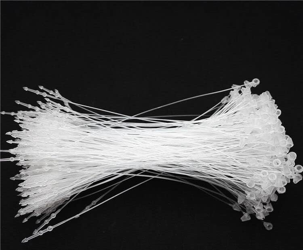 Plastic Fastener 1000Pcs Loop Pins Hang Tag Snap Lock Pin Security Loop for Retail Store Clothing (3 Inch) image number 1