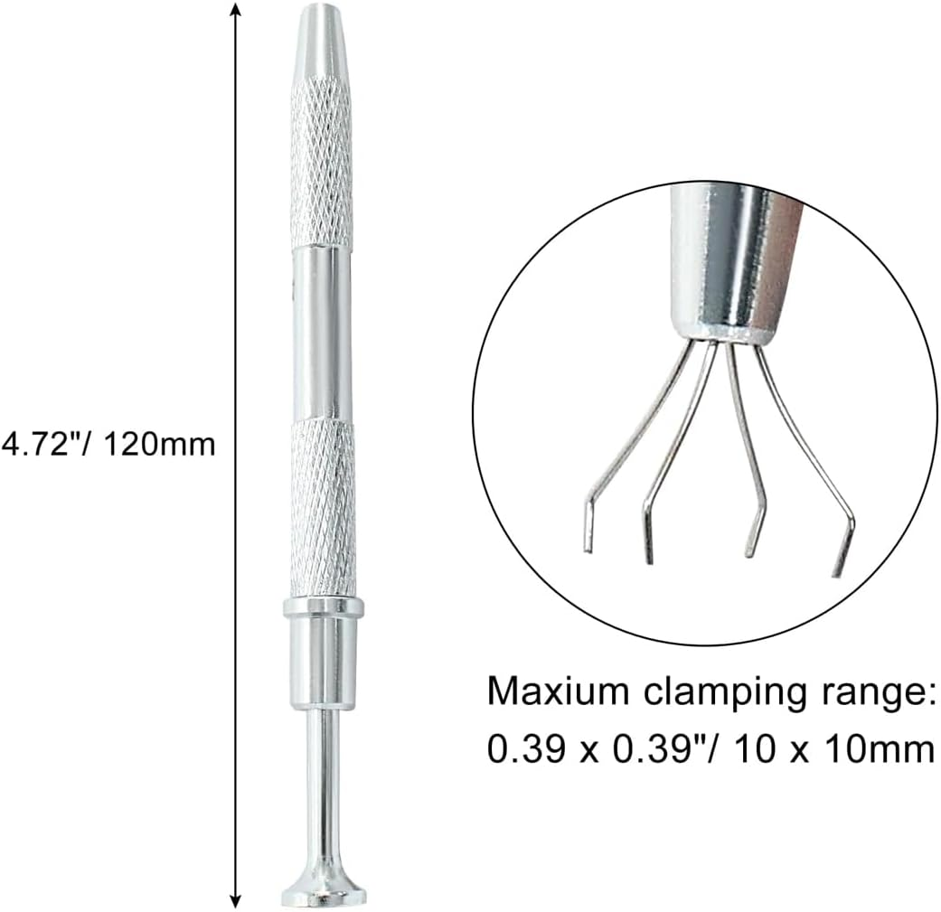 MUNZE Pack of 100 Nail Art Sponges with Metal Gripper, Nail Art Sponge Brush, Manicure Accessories for Nails to Create a Variety of Gradient Nail Art Patterns, Nail Design Accessories Sponge Brush