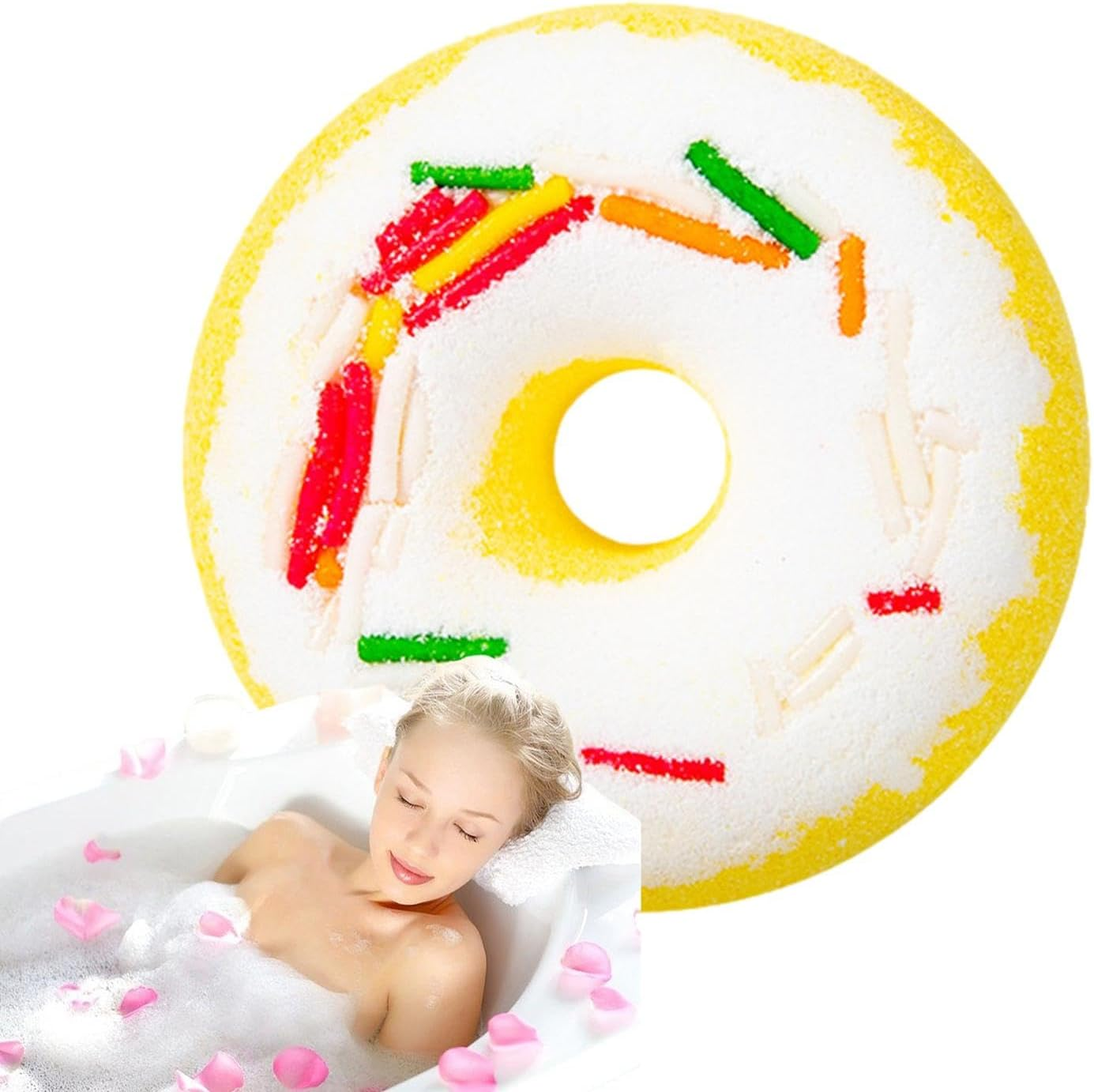 Shower Bombs Aromatherapy,Shower Steamers Aromatherapy - Shower Fizzies, Donut Design, Christmas Stocking Stuffer, Birthday Mothers Day S - Lavender image number 7