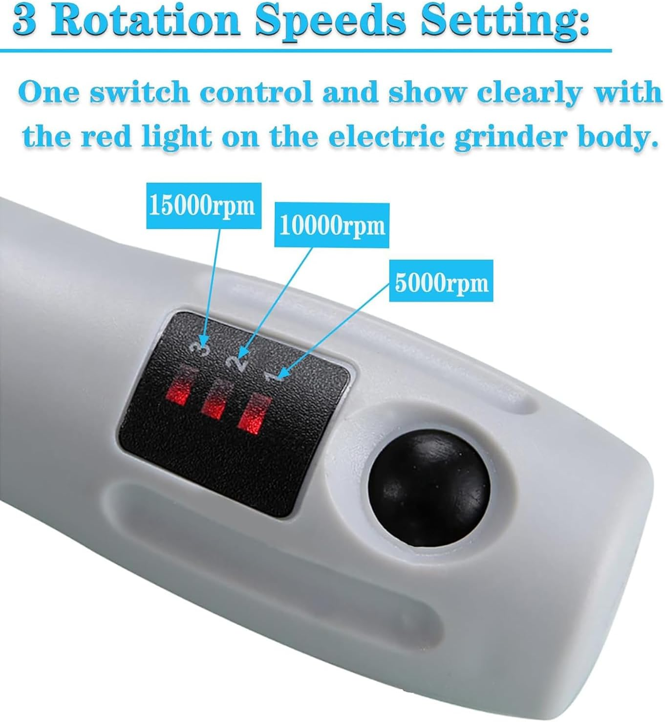 YUENTOEN 4.2V Mini Cordless Rotary Tool, USB Charging Power Rotary Tool with 98 Accessories, Multi-Purpose 3-Speed Power Grinder Tool for Sanding, Polishing, Drilling, Etching, Engraving, DIY Crafts image number 5