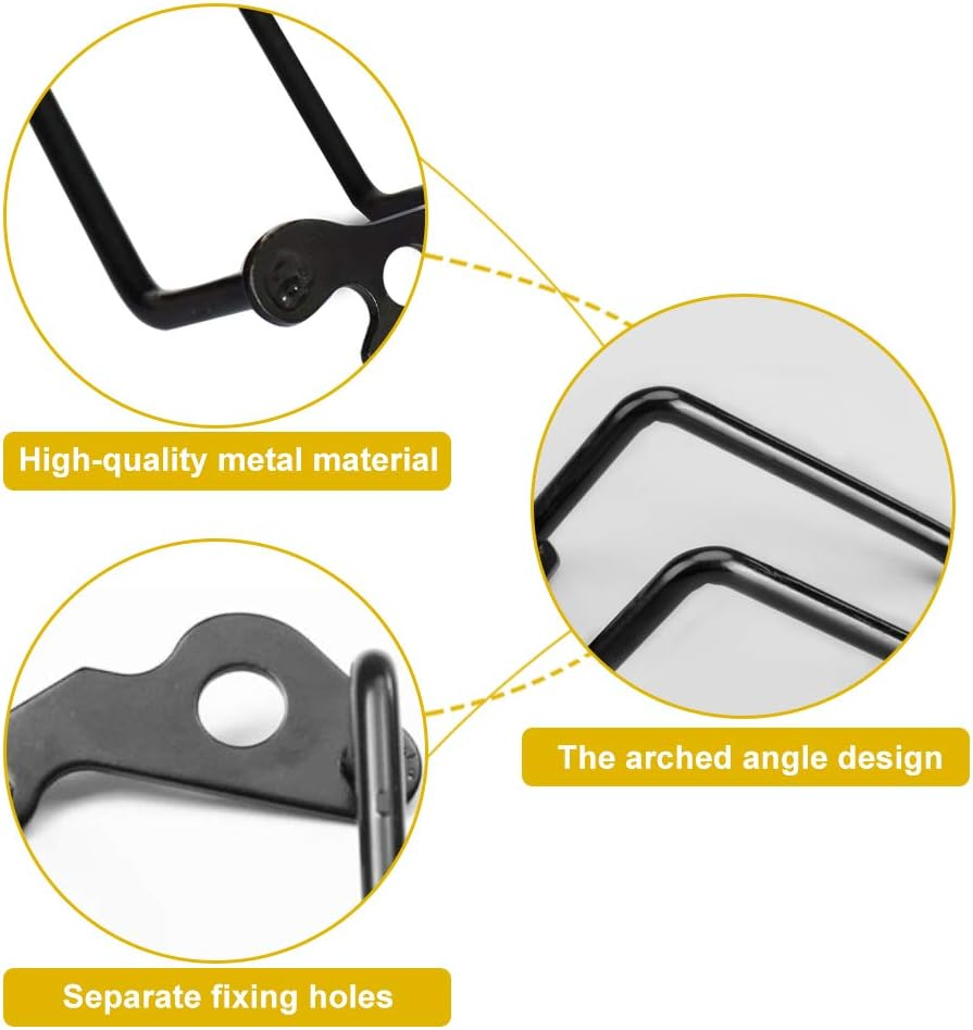 PERFETSELL 2 Pcs Bicycle Rear Derailleur Guard,4.52" Steel Iron Bike Rack Protector Adjustable Cycling Rear Derailleur Chain Protective Guard for Outdoor Mountain Road Cycling Bike image number 6