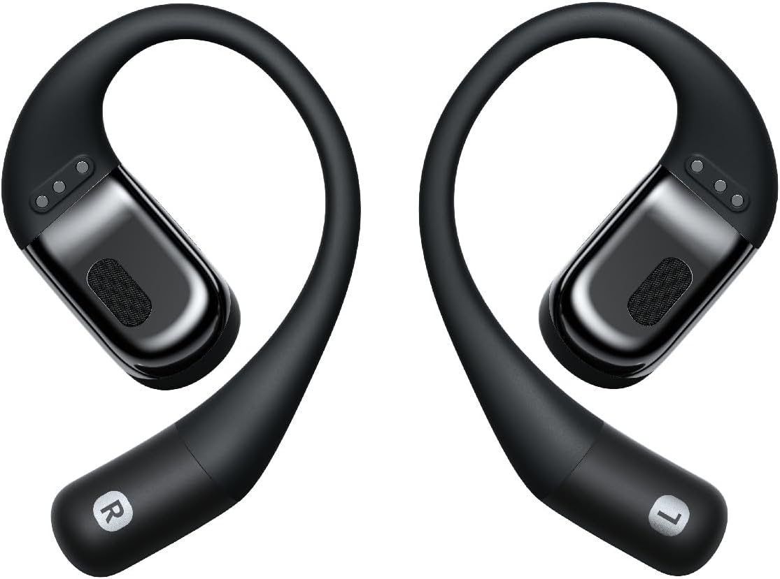 Shokz Openfit Open-Ear True Wireless Bluetooth Headphones with Mic, Black image number 4