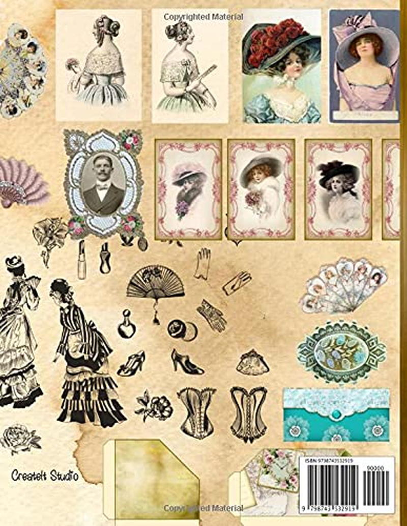 Vintage Victorian Ephemera Collection: 19 Sheets and over 150 Pieces - for DIY Cards, Scrapbooking, Decorations, Decoupage, Papercraft Embellishments, Junk Journal Kit, Cut Out and Collage Projects image number 1