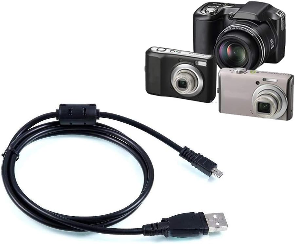 Mini-8Pin Usb-Cable Charger Cord Lead Wire for Nikon Coolpix Series,Olypus FE Series,Pentax Optio Series,Panasonic DMC Series-Digital Camera image number 3