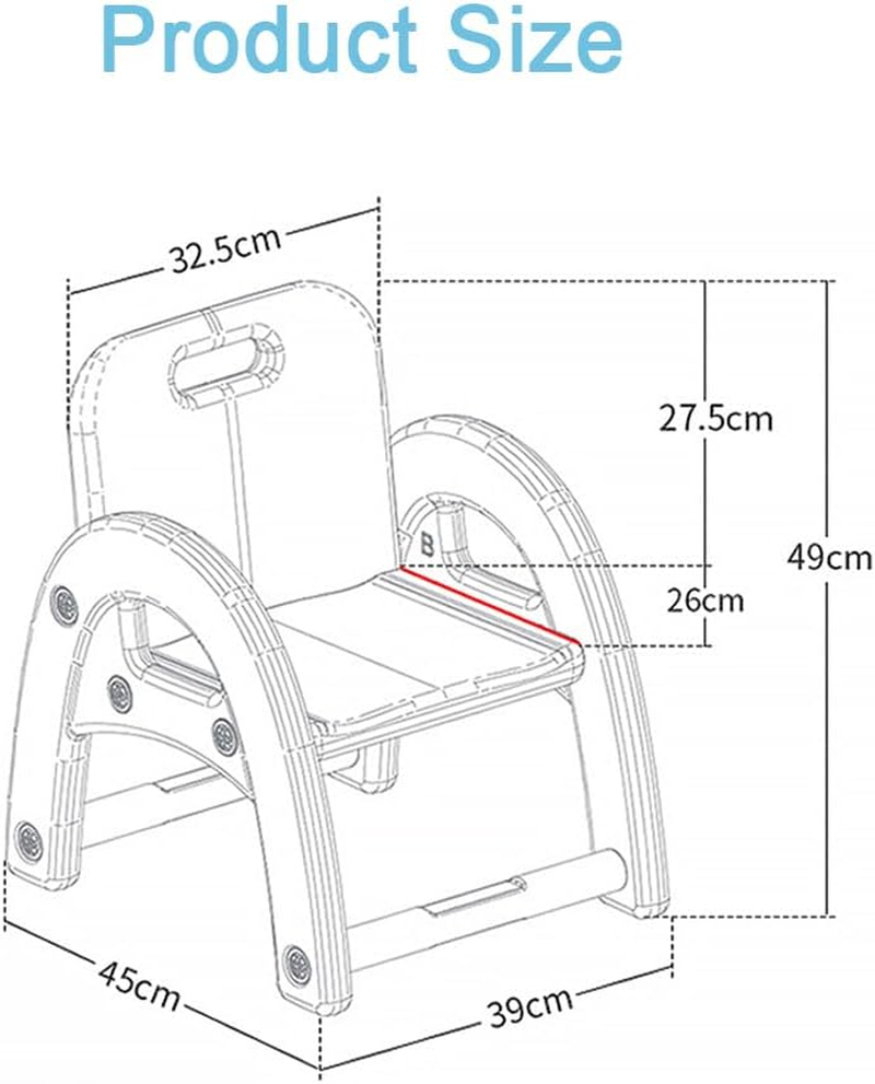 Kids Chairs, Toddler Activity Plastic Chair, Durable Chair for Kids Indoor or Outdoor Use, Activity Center outside Toys Chairs (Gray) image number 4