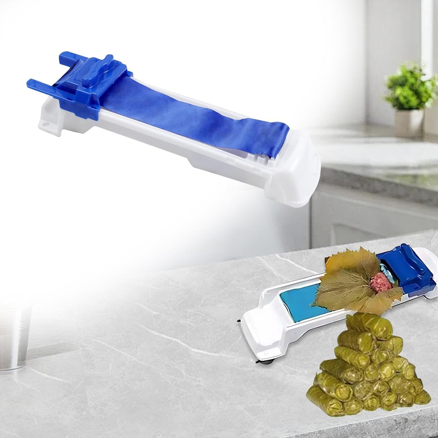 Leefasy Vegetable Meat Rolling Tool,Grape Leaf Rolling Machine, Sushi Leaves Tool Sushi Roller for Kitchen DIY