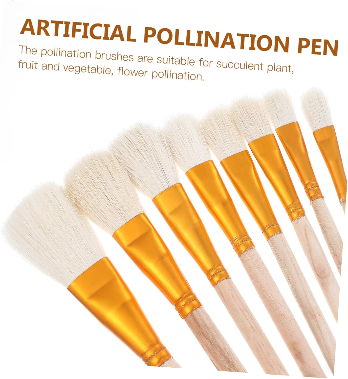 Sosoport 8Pcs Pollinator Pen Hand Pollination Brush Tools for Flower Fruit Tree Pollination Outdoor Gardening Supplies image number 1