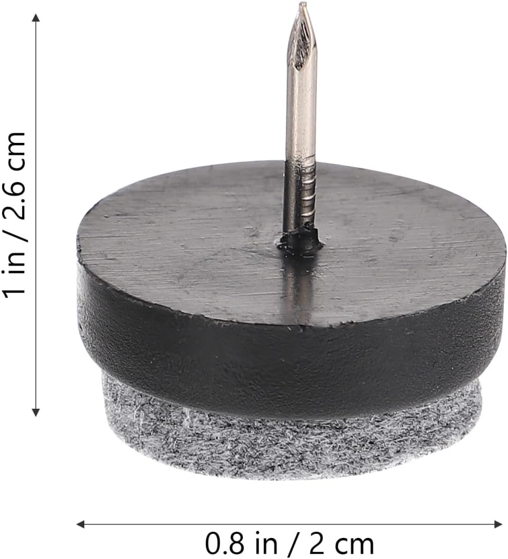 ARTIBETTER Felt Furniture Pads Set 60Pcs Sliding Glide Pads Screw-In Nails for Tables Chairs Cabinets image number 4