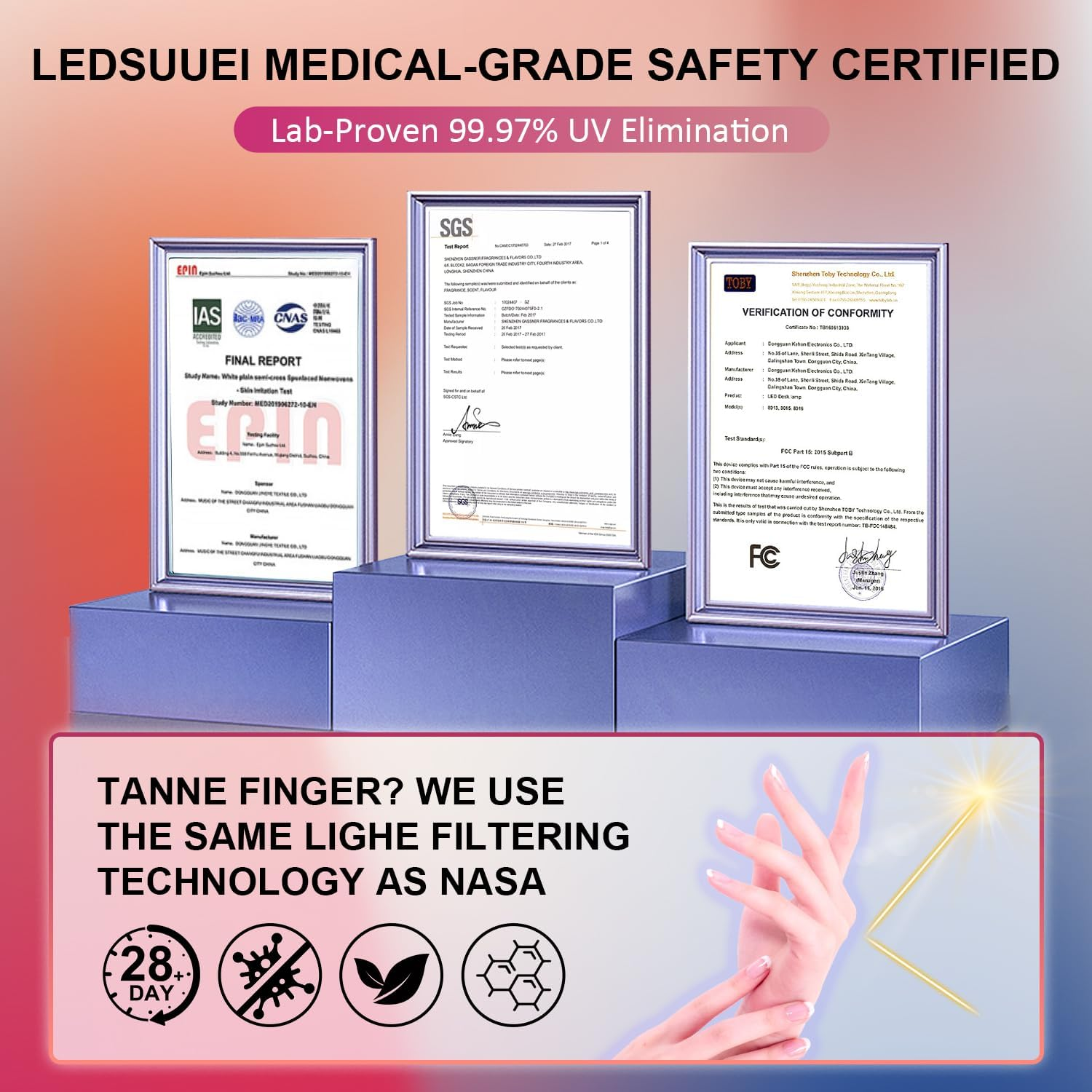 Cordless Mini Nail Lamp [Long-Lasting Battery] Portable Handheld UV Light for Gel Nails Rechargeable with Stand & LCD Screen, Fast Flash Cure LED Nail Dryer for Polish,Nail Strips Home Travel image number 3