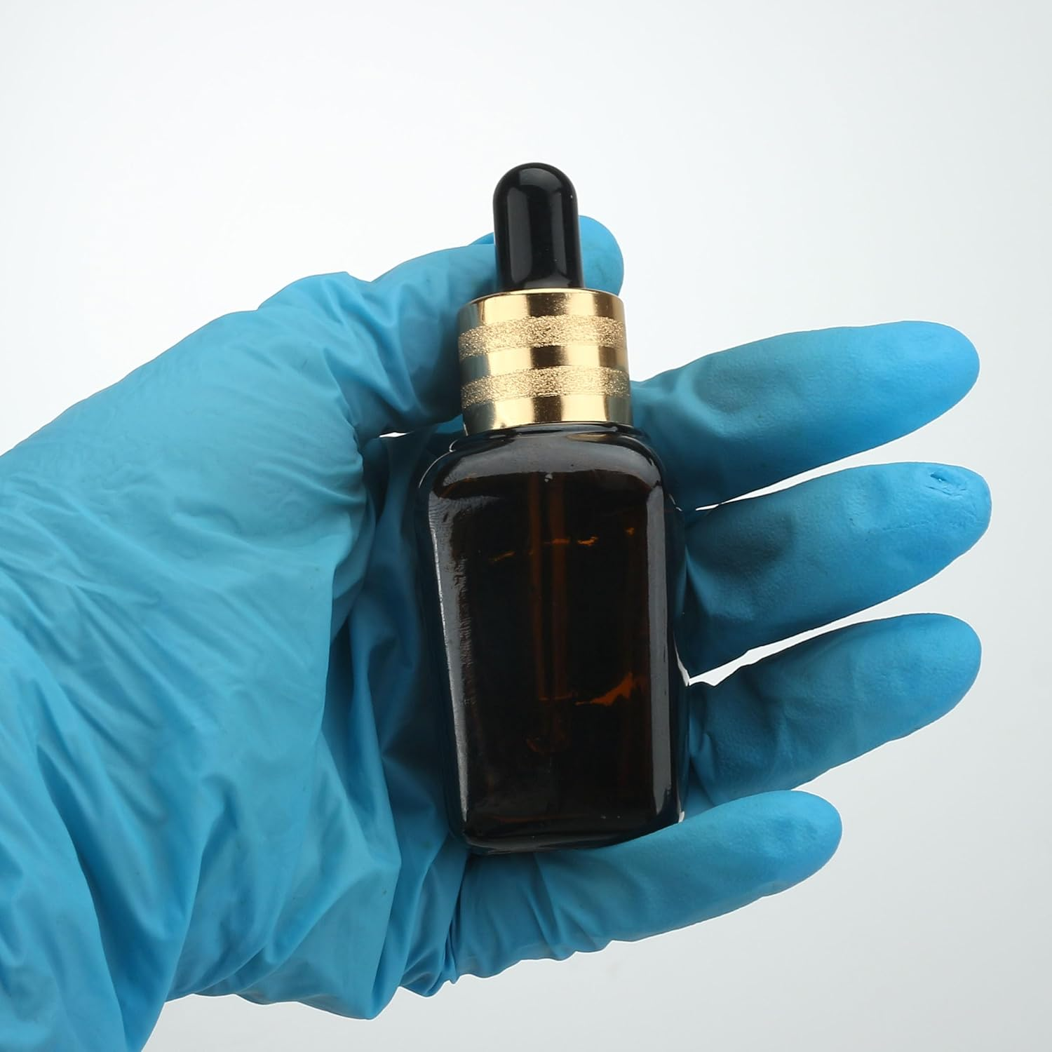 COSIDEA 16Pcs Empty 25Ml 0.83Oz Square Amber Glass Dropper Bottle for Essential Oil Liquids Travel Bottles image number 1