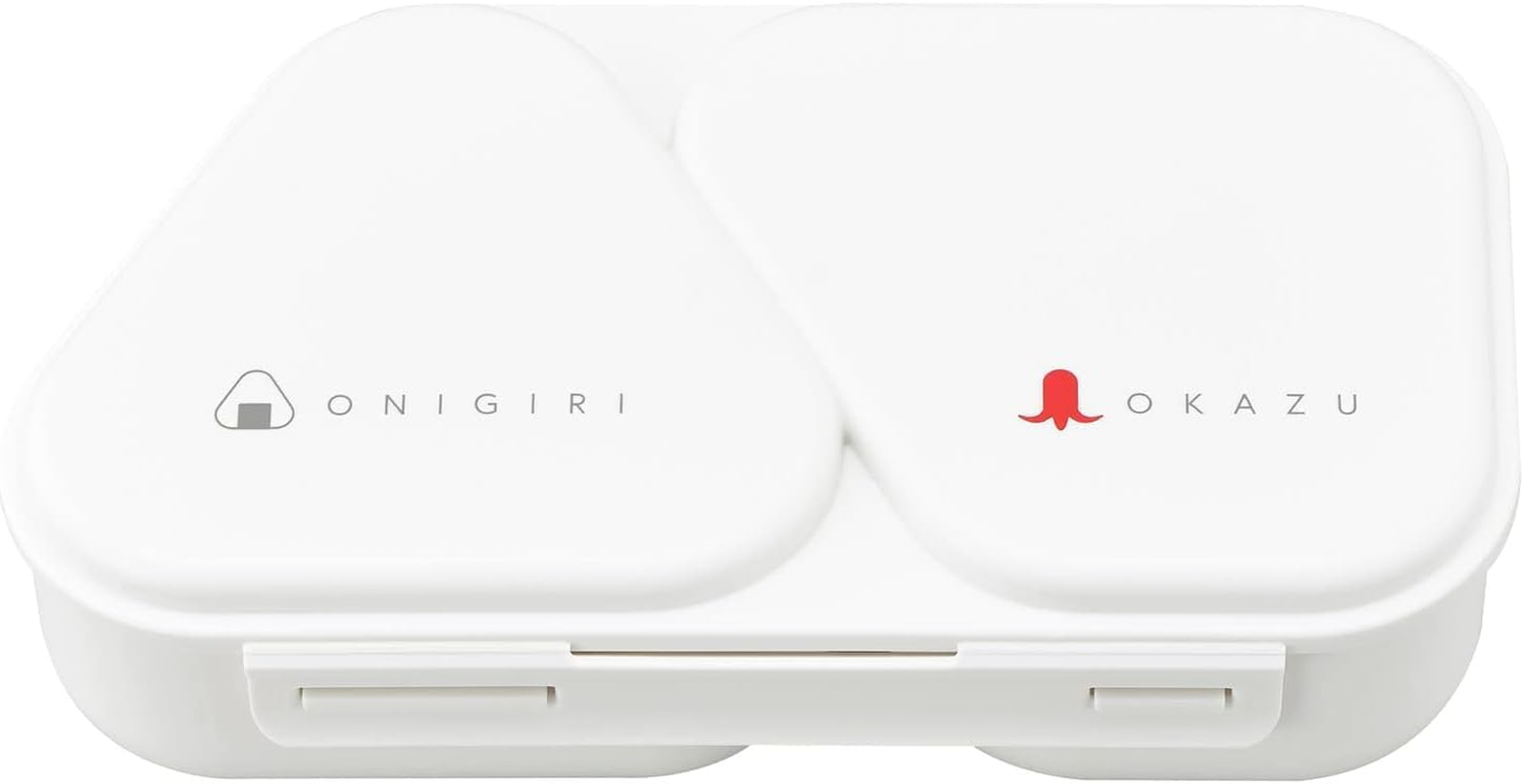 OSK LS-15 Rice Ball Lunch Case, Khaki, 16.3 Fl Oz (465 Ml), Made in Japan, Can Hold Side Dishes, Microwave Safe, Press Type, Simple, Stylish, Antibacterial, Time-Saving, Easy