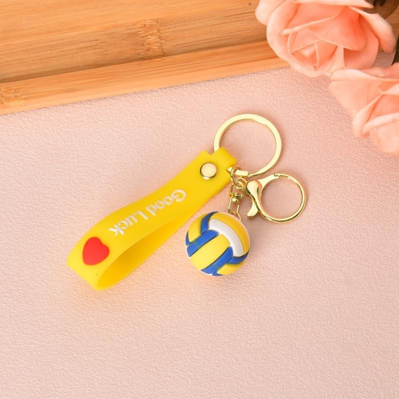 Inspirational Birthday Gifts for Basketball Soccer Football Baseball Softball Player Keychain Gifts for Sports Lover Keychians - Tennis Keychain image number 7