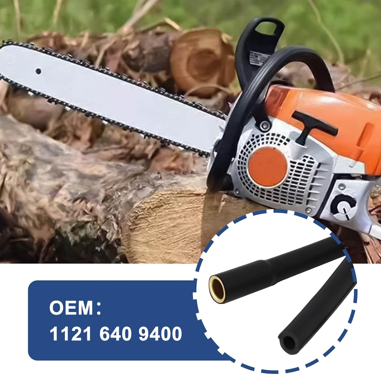 SG Store 2Pcs Chainsaw Oil Hose Replacement Part 1121 640 9400 Fuel Line Tubing for Chainsaw Compatible with Stihl 024 026 MS240 MS260 image number 5