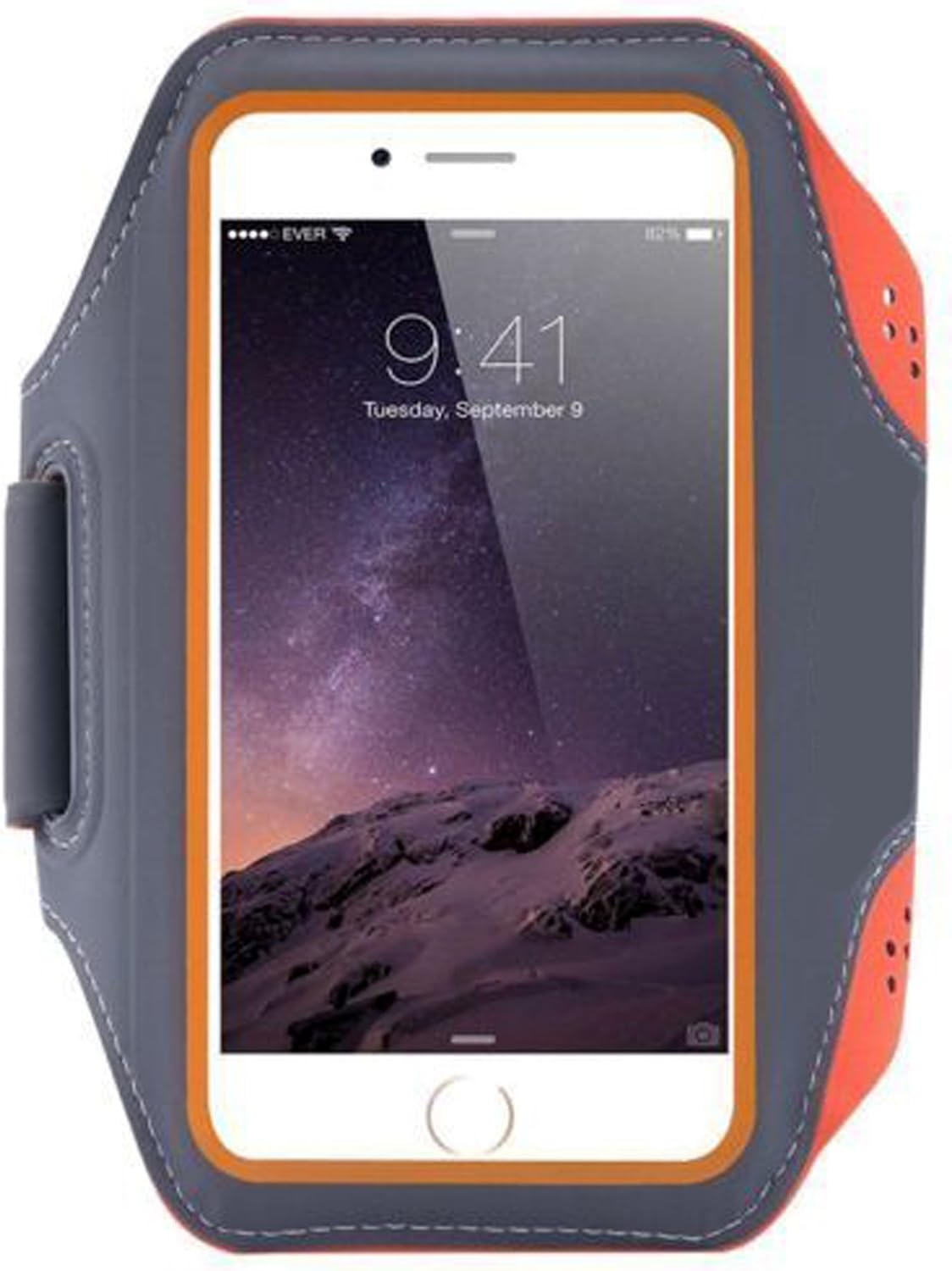 Sports Running Armband Arm Band Phone Holder for Apple Iphone 5 6 6S 7 8 plus SE X XS XR 11 12 13 14 15 16 16E plus Mini Pro Max Strap (Orange) image number 4