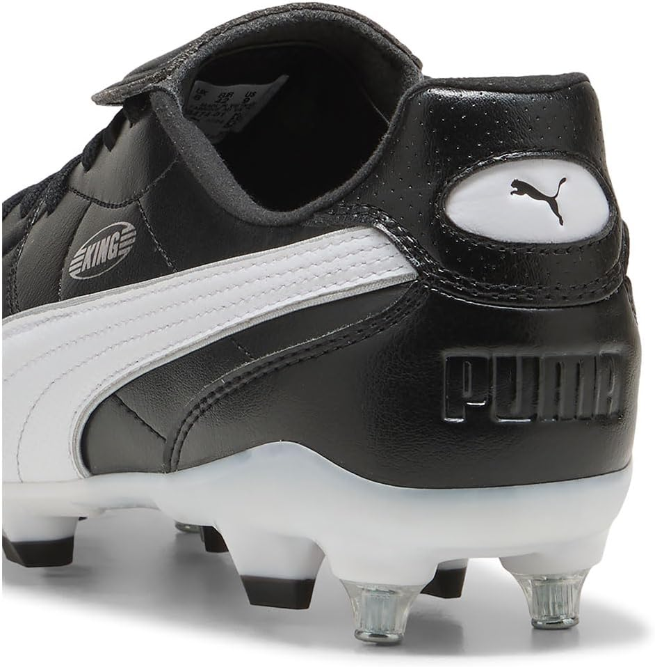 PUMA Unisex'S King Liga Mxsg Soccer Shoe, Black White Silver, 10 UK image number 1