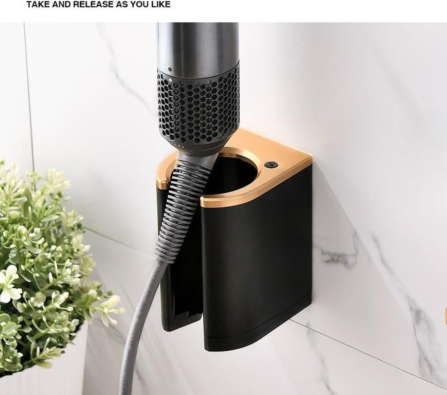 GENCAM Wall Mounted Holder for Airstrait Straightener, Metal Organizor Storage Rack Suitable for Airstrait Straightener, Wall Mount Shelf for Airwrap/Corrale Hair Straightener image number 4