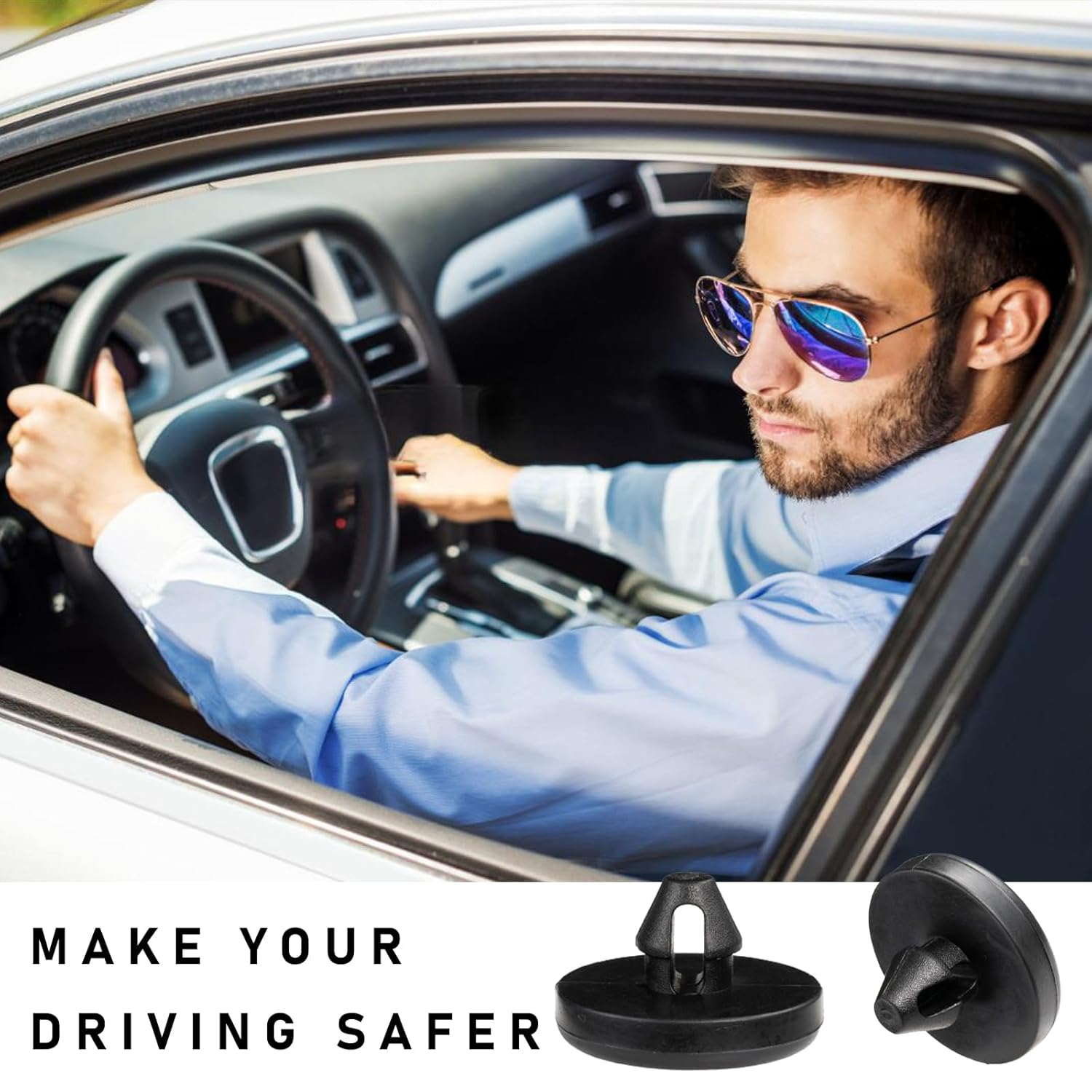 Kewucn 4 PCS Brake Pedal Stop Pad, Rubber Automotive Brake Light Switch Stopper, Vehicle Clutch Pedal Stopper Compatible with 90541-06036 image number 2