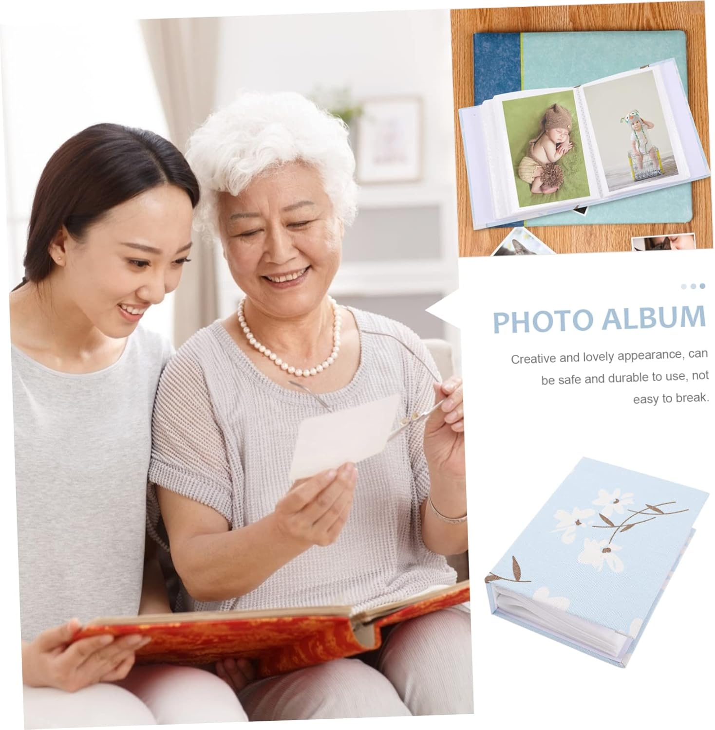 Vintage Photo Album Growth Manual Pages Design for Birthdays Weddings and Anniversaries Lightweight and Durable image number 6