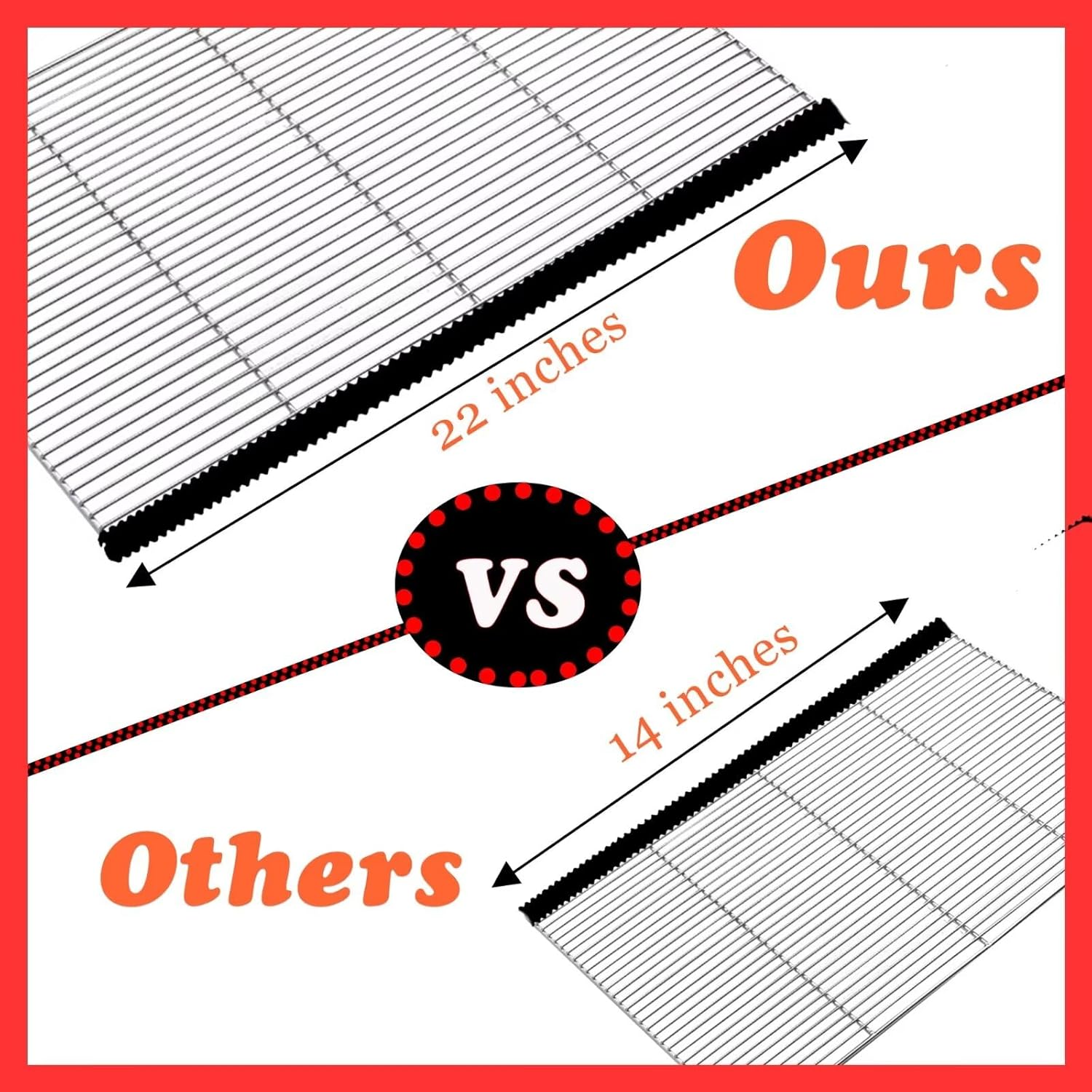 Lokilux 22 Inch Extra Long Oven Guards for Racks, Silicone Oven Rack Edge Protector, Oven Rack Shields, Fit on Standard-Sized Ovens,Heat Resistance, Protect against Burns&Scars (Black) image number 1