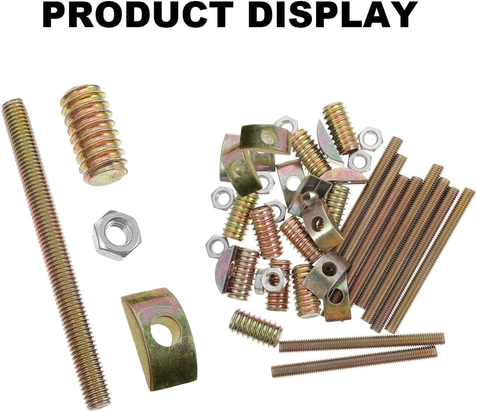 8 Pack Countertop Connector Bolts, M8*90Mm Table Top Fasteners Worktop Connecting Bolt Furniture Nuts Hardware for Jointing Clamping Fixing image number 6