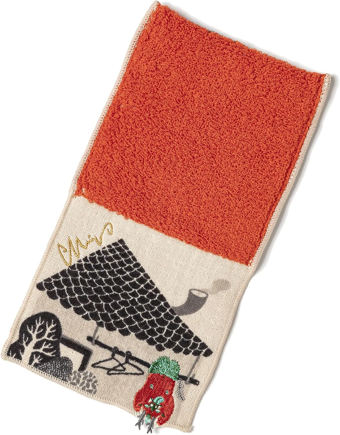 [Moritamiw] Kusubashi Mon Ori, Porch Handkerchief, Undereave Amanojac, Red [A-68236-90-R] image number 4