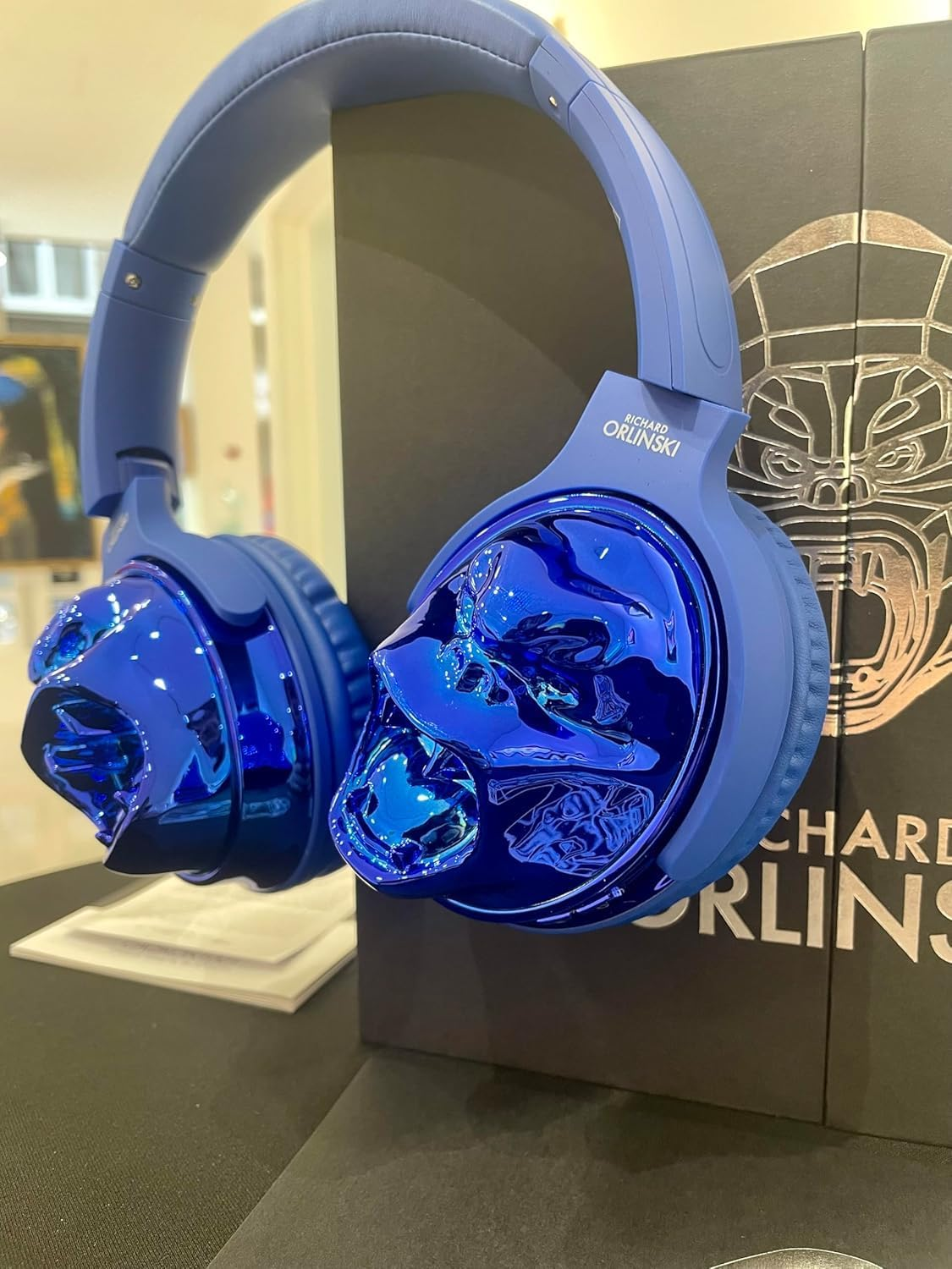 ORLINSKI CAQKON1001-211-V2 2025 Bluetooth Headphones, 40 Mm Speaker, Bluetooth 5.1, 6 Hours Battery Life, Blue image number 3