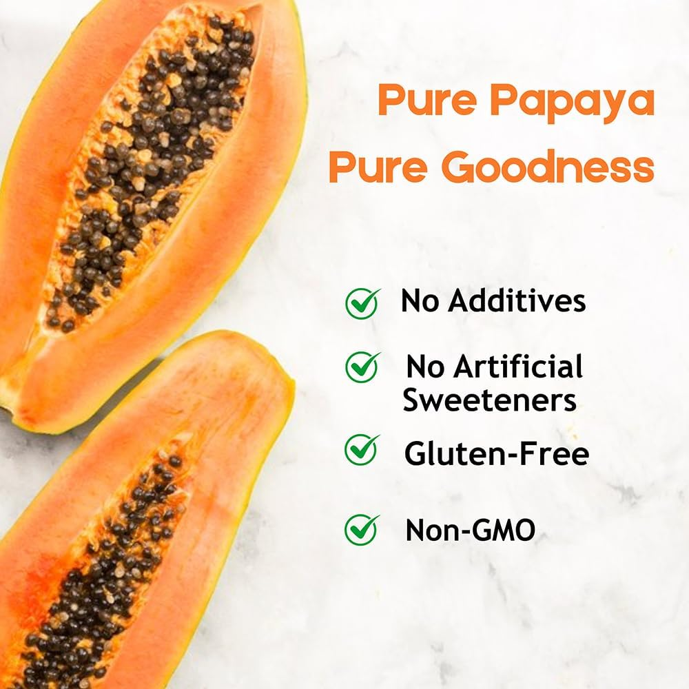 Papaya Fruit Powder 114 G | 100% Natural Papaya Powder for Juices, Smoothies, Milk Shakes, Fruit Salads | Free from Preservatives, Artificial Colors, | Vegan, Gluten-Free image number 1