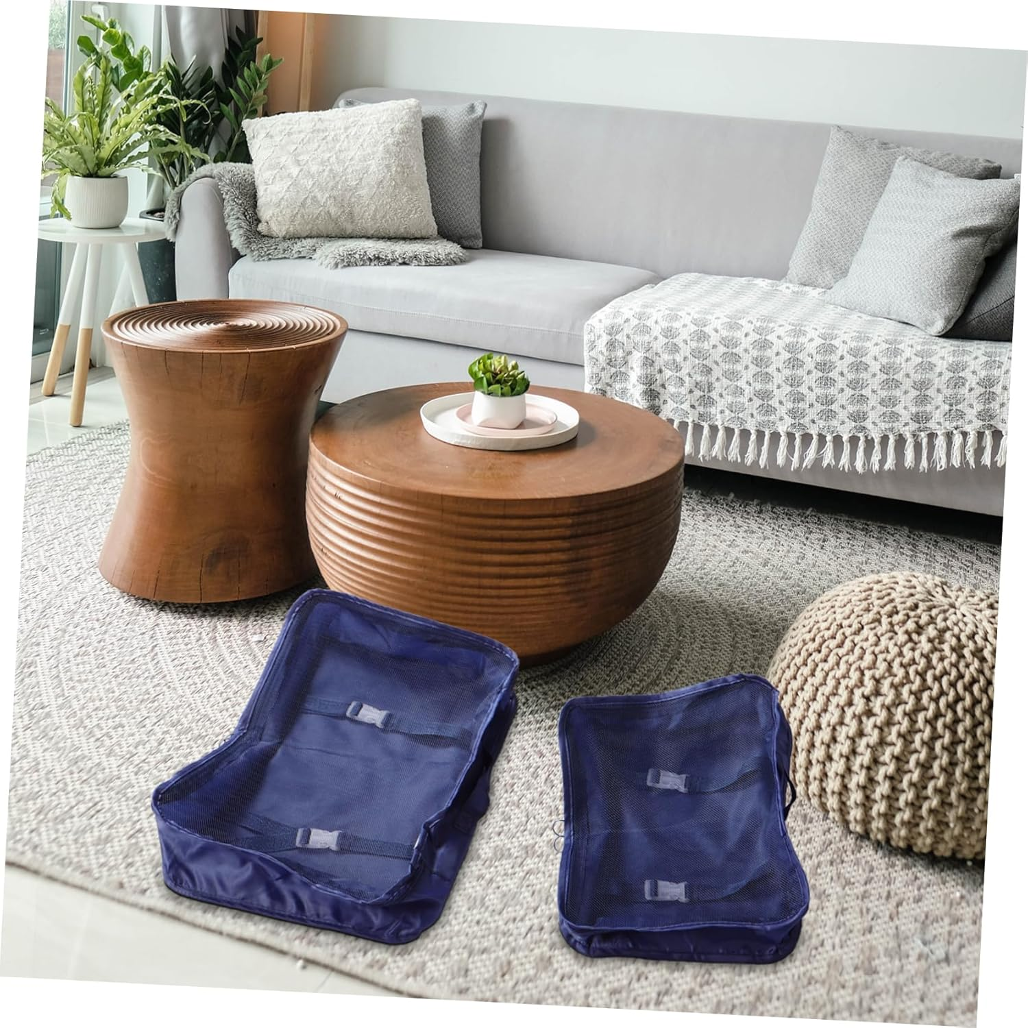 Beavorty Organizer Bag for Travel Suitcase Luggage Packing Cubes Underwear Storage Bag image number 3