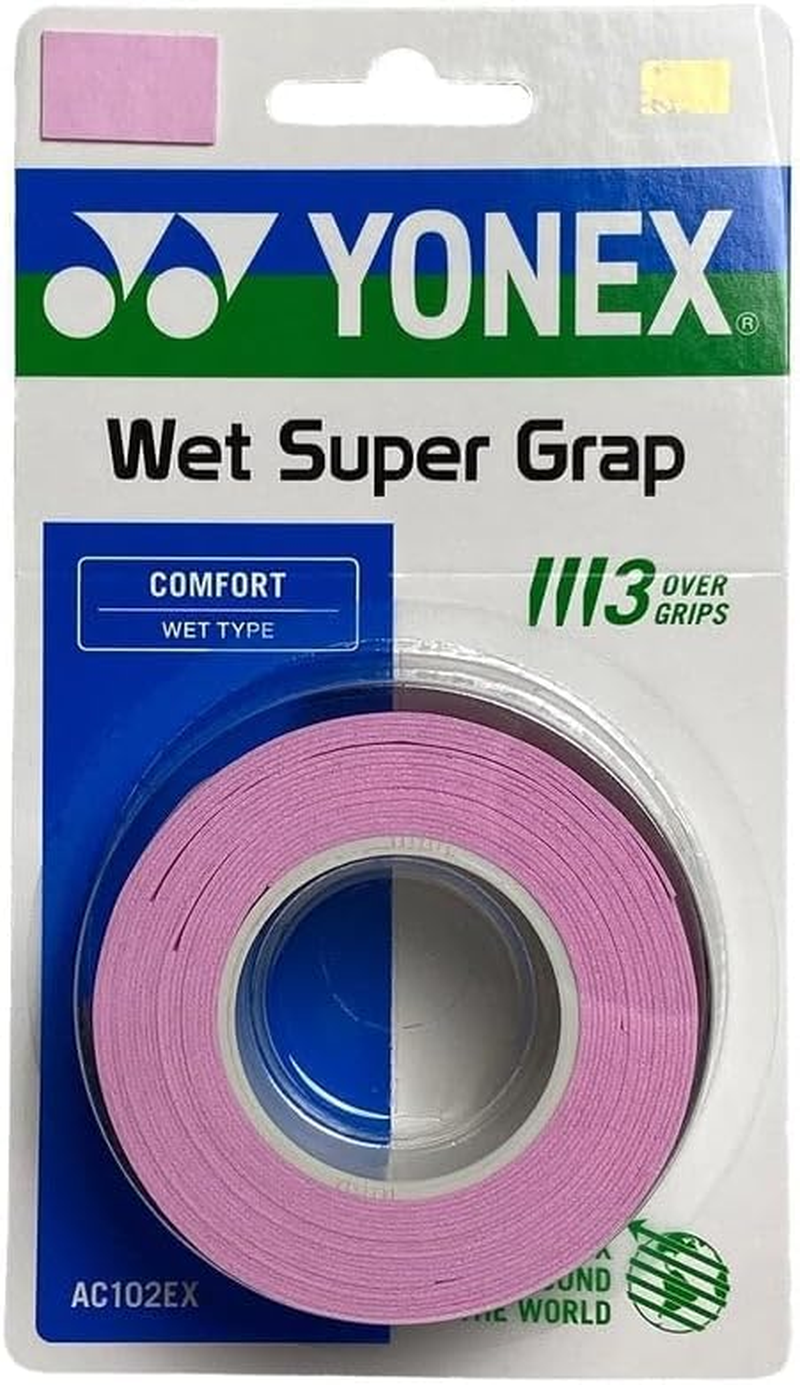 YONEX Wet Super GRAP Badminton Grip - YONEX Overgrip Super GRAP 3 over Racket Grips