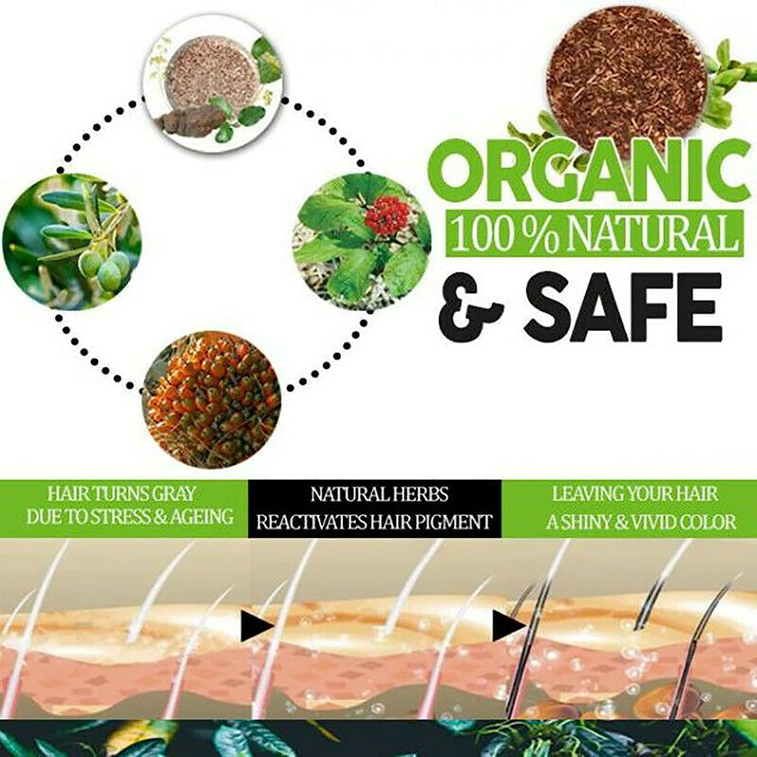 2Pcs Earth Toner Darkening Shampoo Bar,Mane Gray Reverse Shampoo Bar,Hair Darkening Shampoo Bar,Natural Organic Polygonum Multiflorum Shampoo Bar image number 4