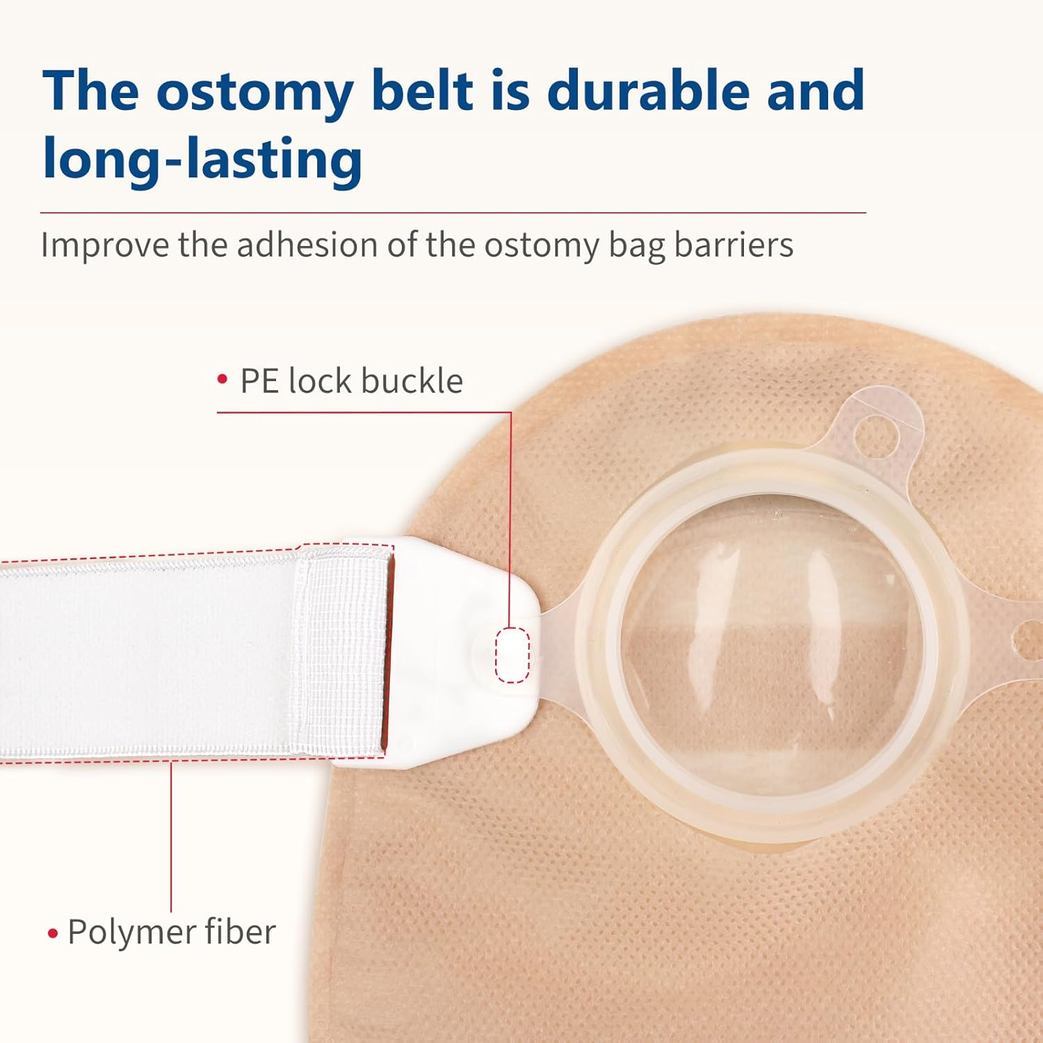 DERAYMI Ostomy Belt, Securely Holds Ostomy Pouch in Place, Washable Elastic Material, Adjustable and Comfortable for Colostomy Bags image number 4